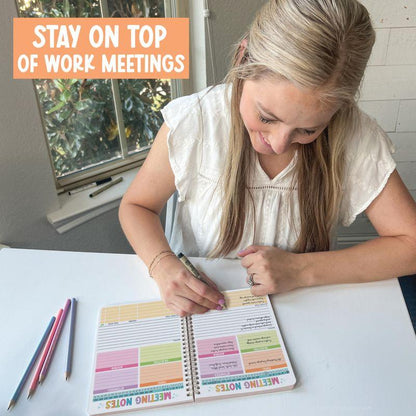 AgendaPro Meeting Notebook for Work