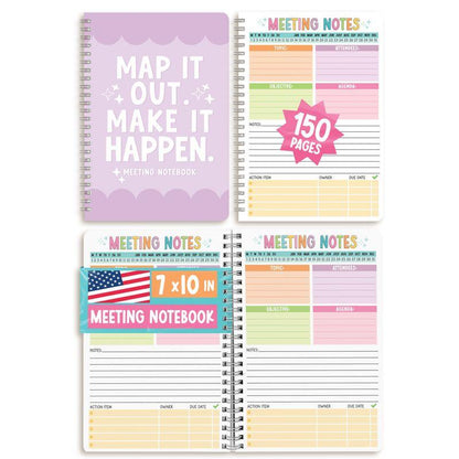 AgendaPro Meeting Notebook for Work